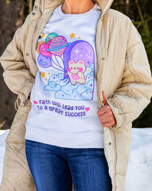 Faith will Lead you to a great Success Crewneck Sweater